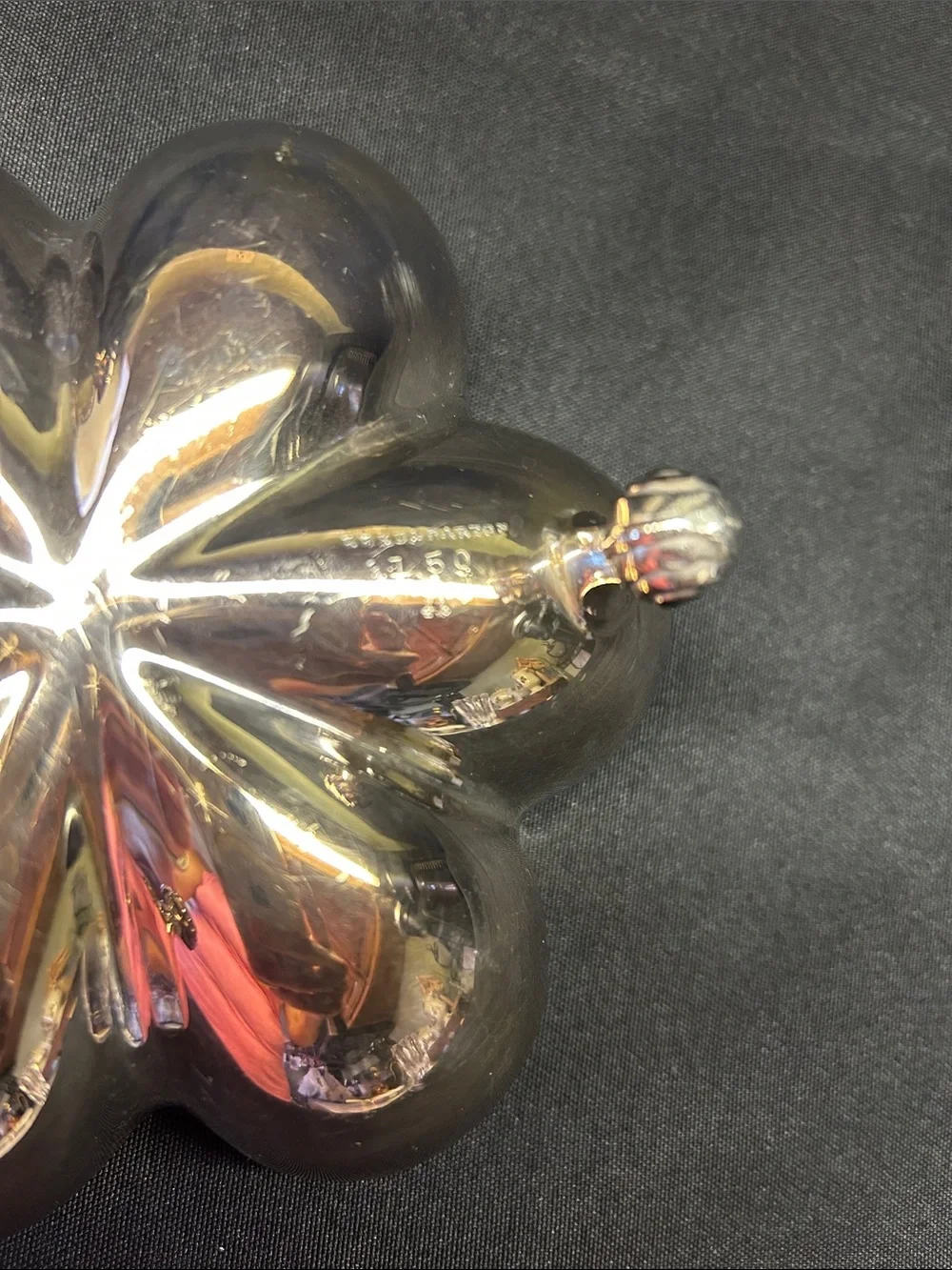 Reed and Barton silverplated floral pedestal serving dish